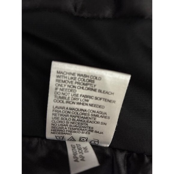 Andrew Marc Vest Womens Quilted Blue Vest Black Side Panels & Zip Pockets size S - Picture 6 of 10